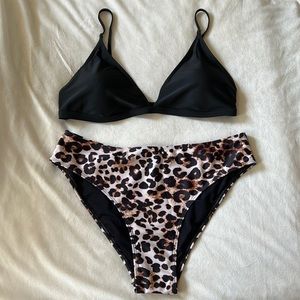 Animal Print Bikini 2 pc Swimsuit Size 2XL